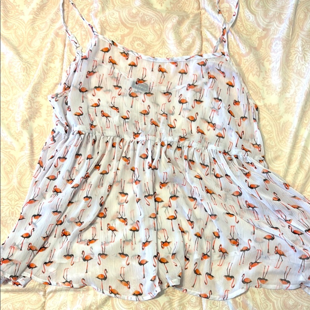 TORRID size 1 Flamingo Print Women's tank Top